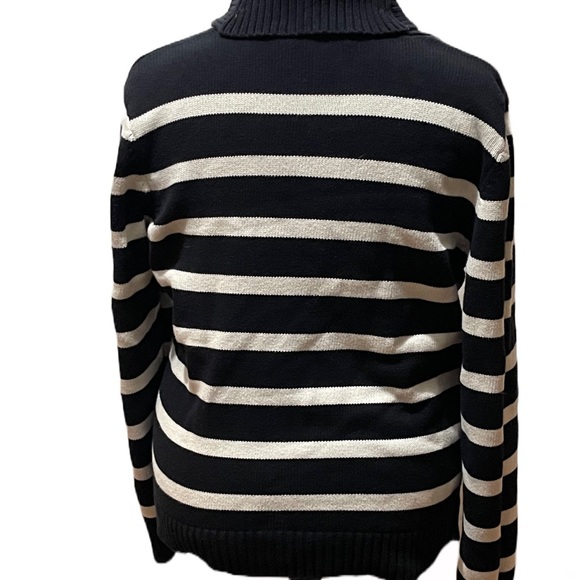 Ralph Lauren sweater, b/w stripes - Picture 3 of 4